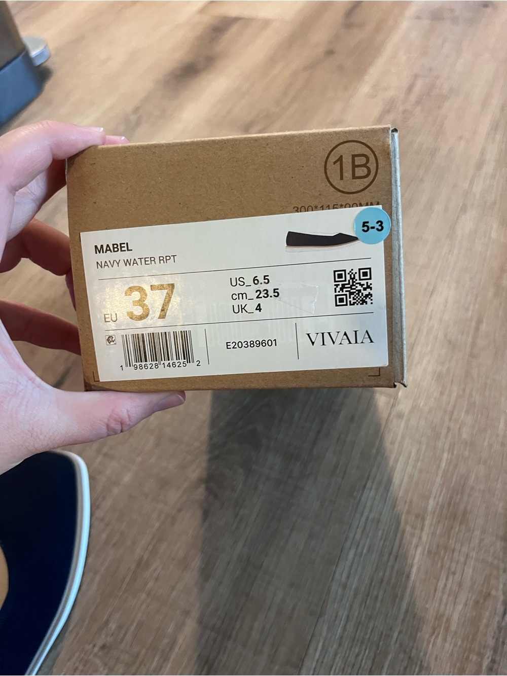 VIVAIA Mabel Navy Blue Square Toe Ballet Flats - NWT - Picture 13 of 13